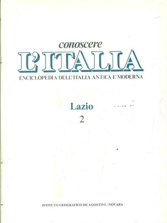 Conoscere l'Italia. Lazio. 2 volumi - copertina
