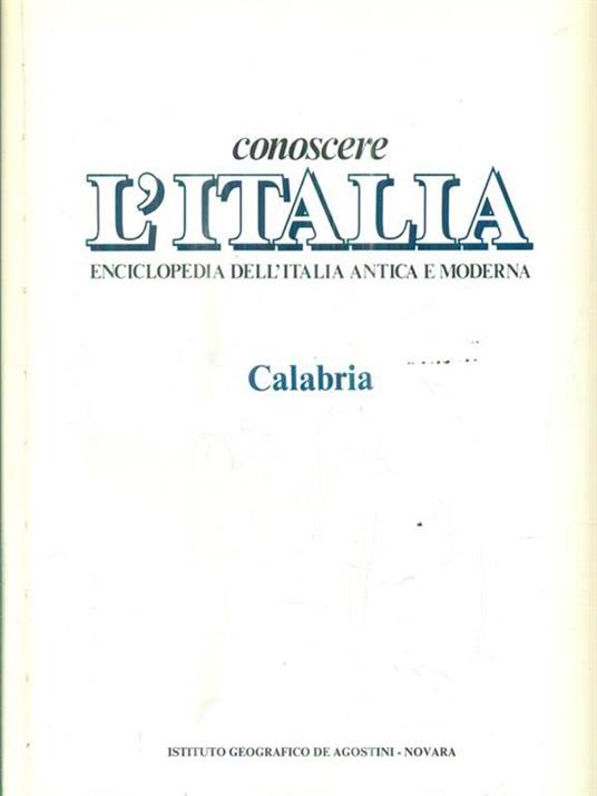 Conoscere l'Italia. Calabria - copertina