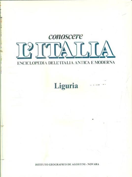 Conoscere l'Italia. Liguria - copertina