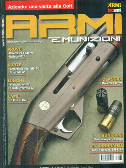Armi e munizioni. 2/febbraio 2010 - copertina