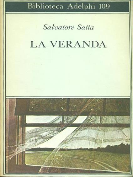 La  veranda - Salvatore Satta - copertina