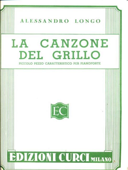 La canzone del grillo - Alessandro Longo - 3