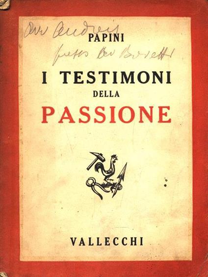 I testimoni della passione - Giovanni Papini - copertina