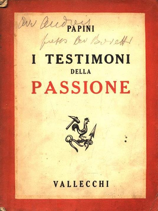 I testimoni della passione - Giovanni Papini - copertina