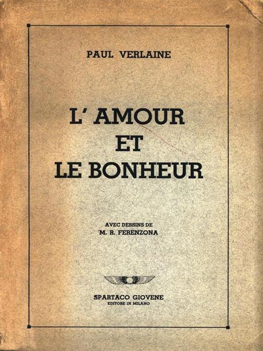 L' amour et le bonheur - Paul Verlaine - copertina
