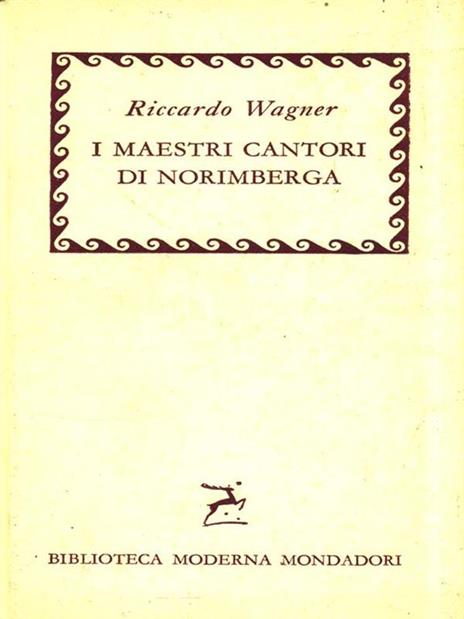 I Maestri cantori di Norimberga - Richard Wagner - copertina