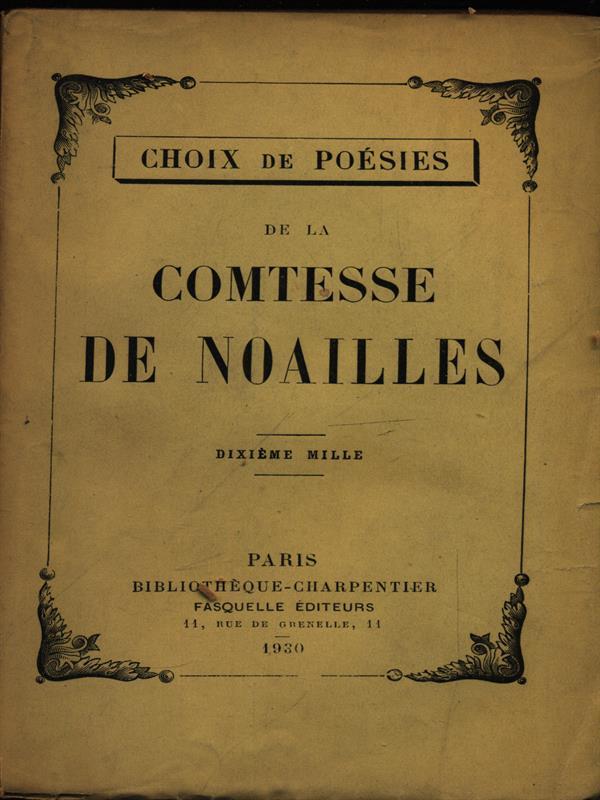 Choix de poesies