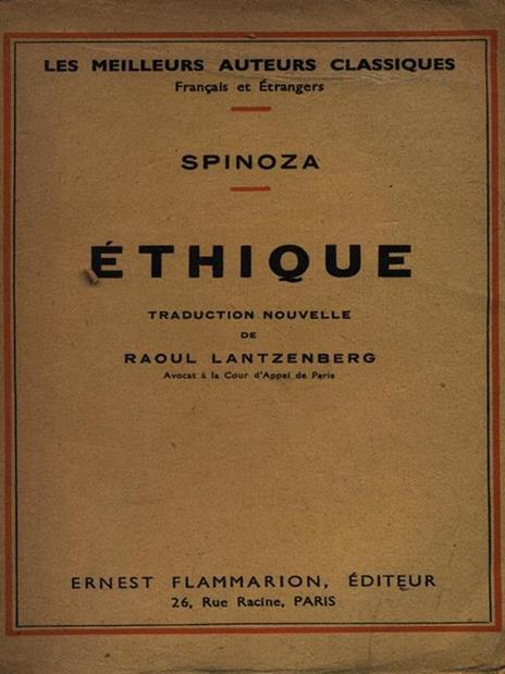 Ethique - Baruch Spinoza - 4