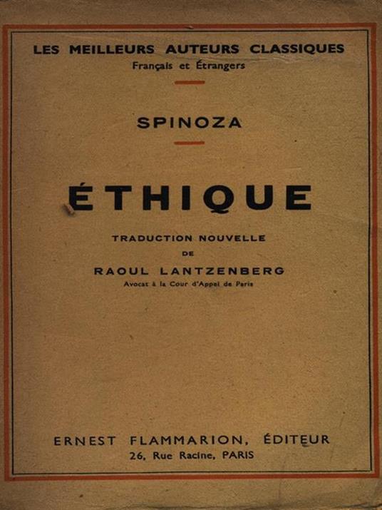 Ethique - Baruch Spinoza - 4