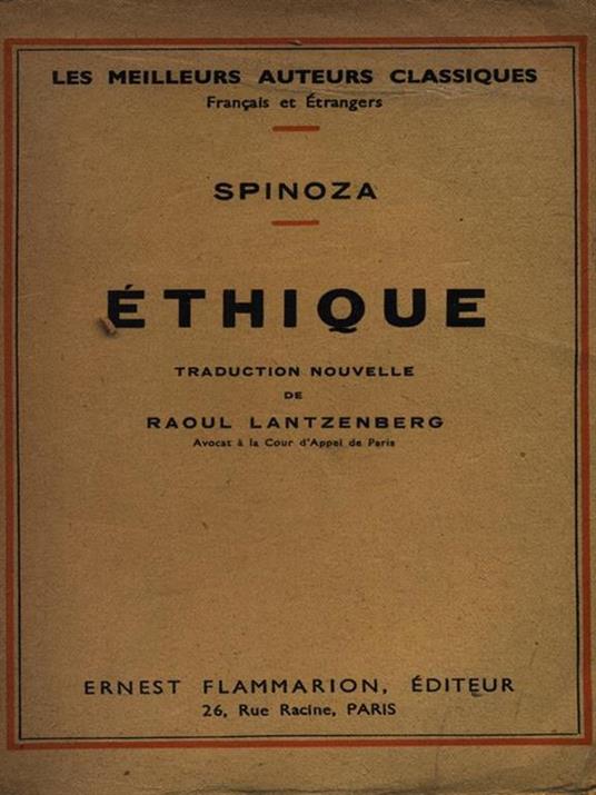 Ethique - Baruch Spinoza - 3