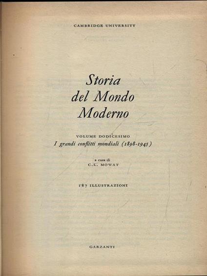 Storia del mondo moderno 12 vv - copertina