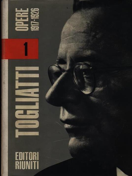 Opere vol. I - Palmiro Togliatti - copertina