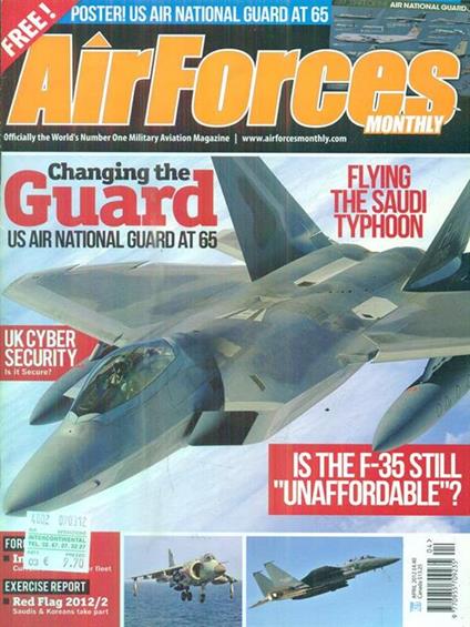 Air Forces Monthly. April 2012 - copertina