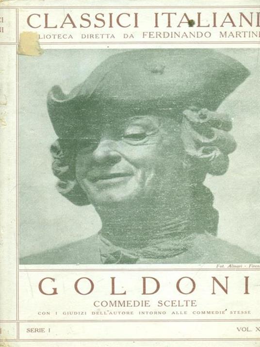 Commedie scelte - Carlo Goldoni - copertina