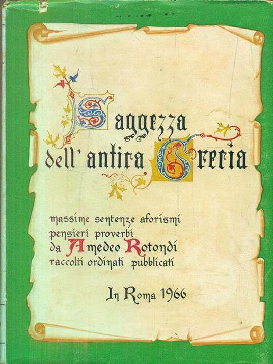 Saggezza dell'Antica Grecia - copertina