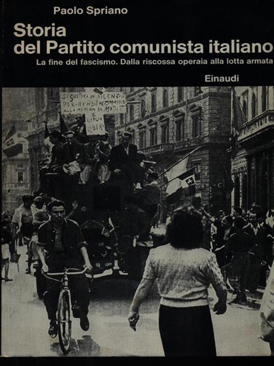Storia del Partito Comunista Italiano - Paolo Spriano - copertina