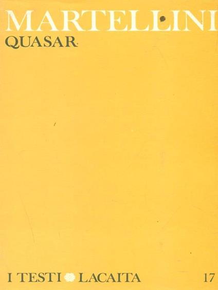Quasar - Luigi Martellini - copertina