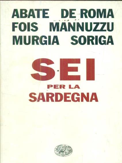 Sei per la Sardegna - copertina