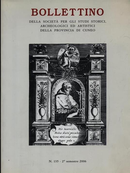Bollettino Società Studi Storici n. 135/2 semestre 2006 - copertina