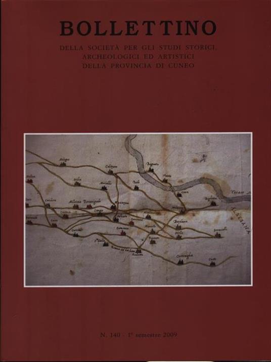 Bollettino Società Studi Storici n. 140/1 semestre 2009 - copertina