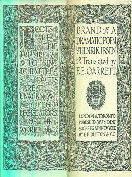 Brand: A Dramatic Poem - Henrik Ibsen - copertina