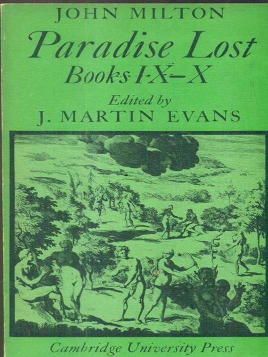Paradise Lost. Books IX-X - John Milton - copertina
