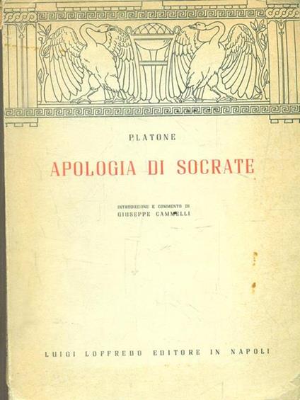 Apologia di socrate - Platone - copertina