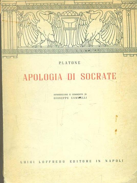 Apologia di socrate - Platone - copertina