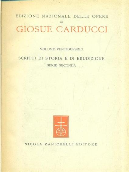 Edizione Nazionale delle Opere XXII - copertina