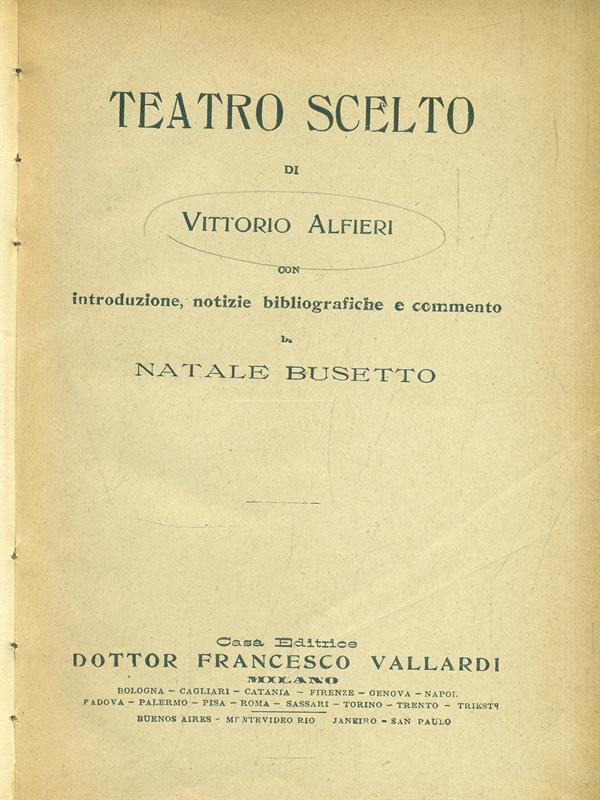 Teatro scelto