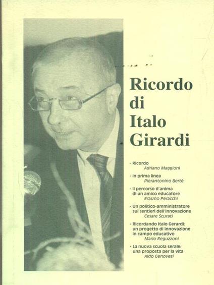 Ricordo di Italo Girardi - copertina