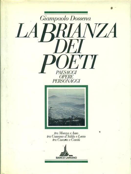 La  Brianza dei poeti - Giampaolo Dossena - copertina