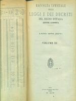 Raccolta delle leggi e decreti del regno d'Italia. Anno 1936. Volume III