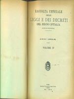 Raccolta delle leggi e decreti del regno d'Italia. Anno 1932. Vol IV