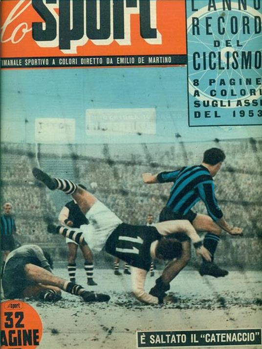 Lo  Sport Anno IV. n. 1. 7 Gennaio 1954 - Emilio De Martino - copertina