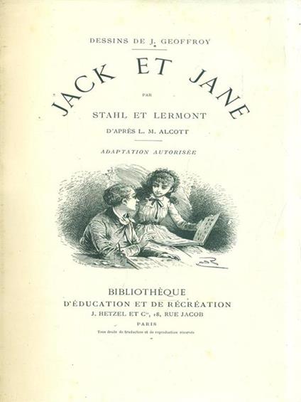 Jack et Jane - copertina