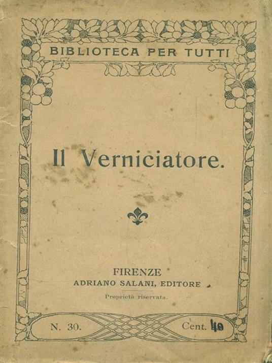 Il Verniciatore - copertina