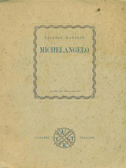 Michelangelo - Valerio Mariani - copertina