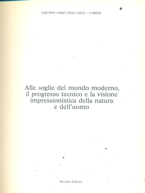 Alle soglie del mondo moderno