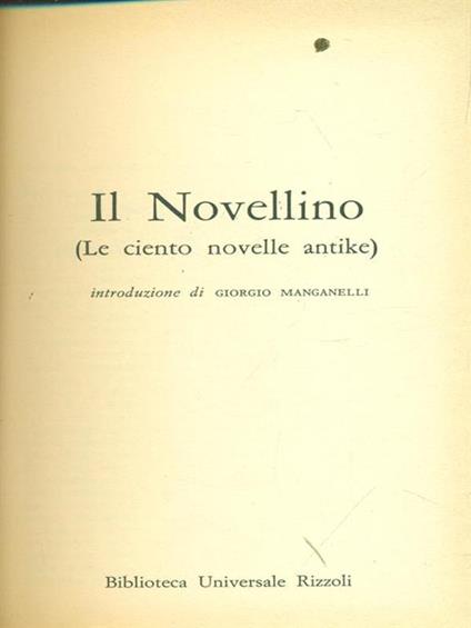 Il  novellino - copertina