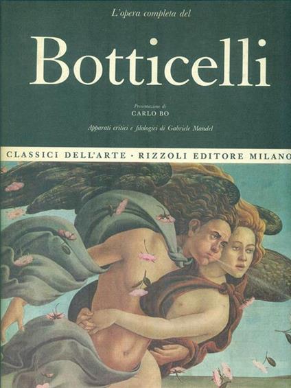 L' opera completa del Botticelli - copertina