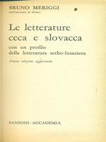 Le letterature ceca e slovacca