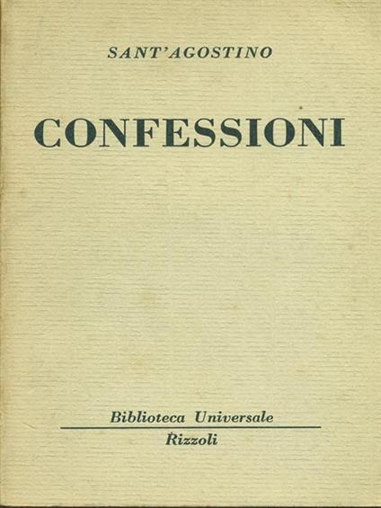 Confessioni - Agostino (sant') - copertina
