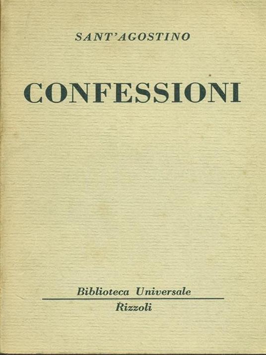 Confessioni - Agostino (sant') - copertina