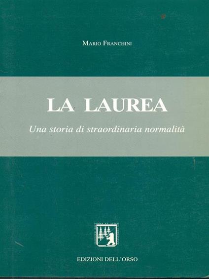 La  laurea - Mario Franchini - copertina