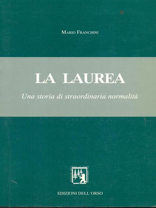 La  laurea - Mario Franchini - copertina