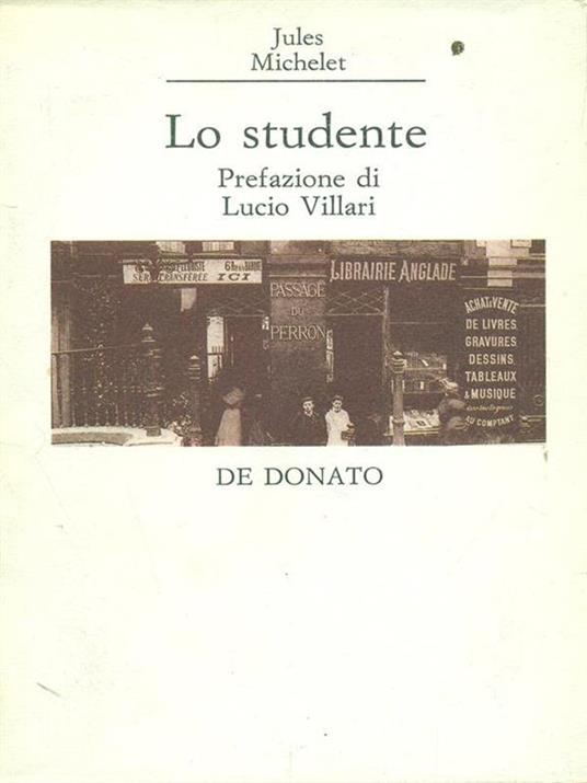 Lo studente - Jules Michelet - copertina