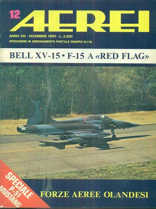 Aerei 12/dicembre 1980 - copertina