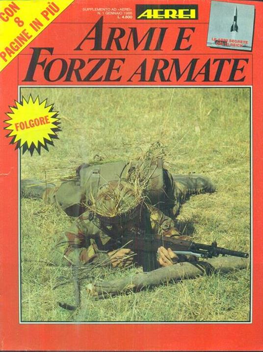 Armi e forze armate 1/gennaio 1986 - copertina