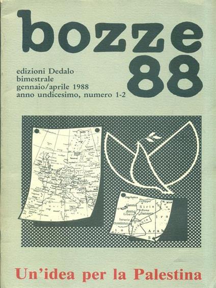Bozze 88 N. 1-2 Gennaio Aprile 1988 - copertina